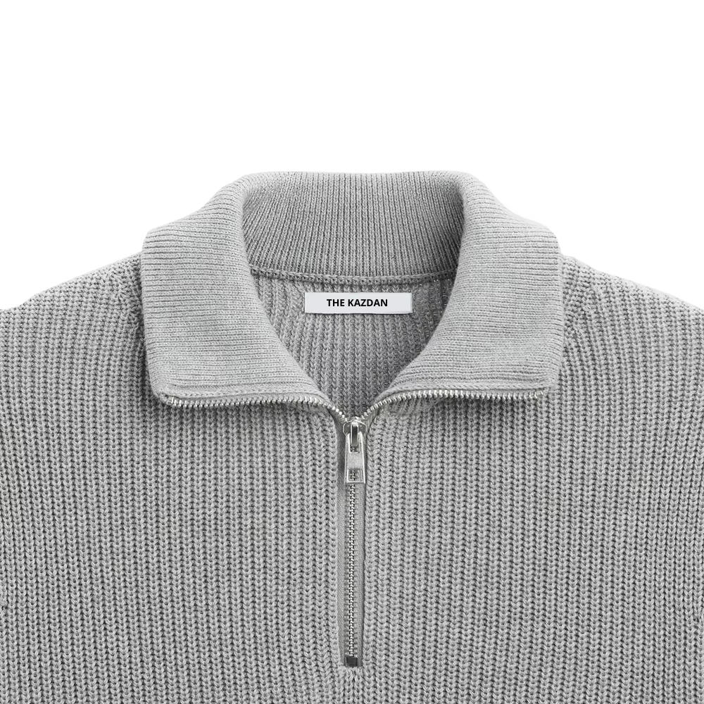 THEKAZDAN ZIP SWEATER