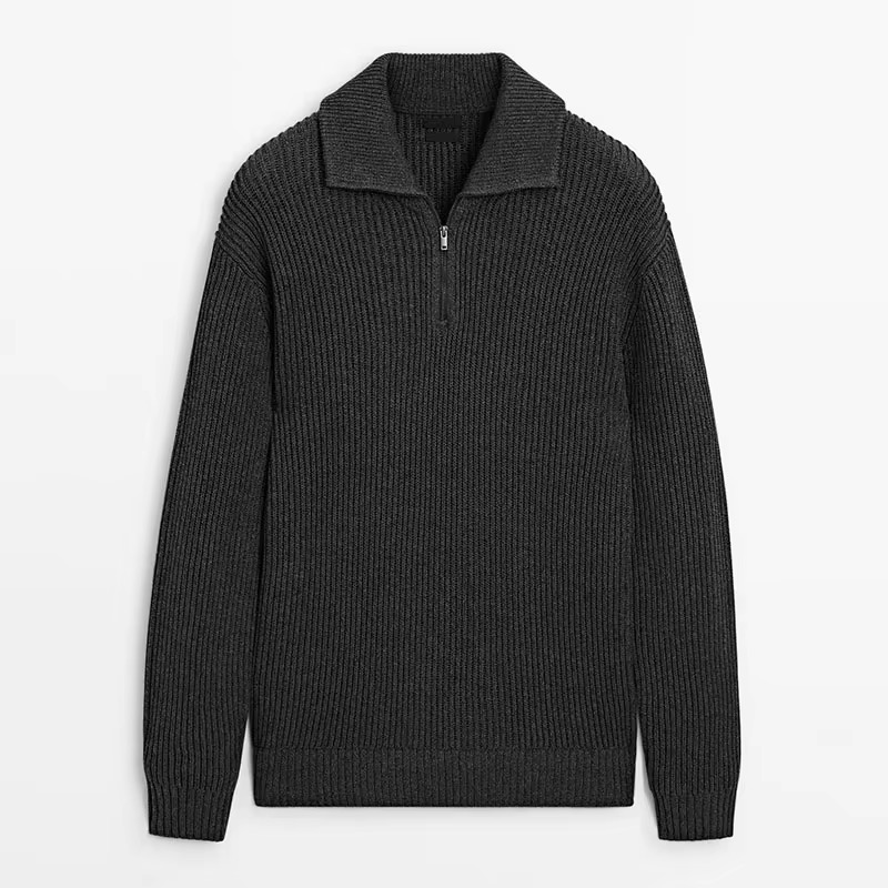 THEKAZDAN ZIP SWEATER